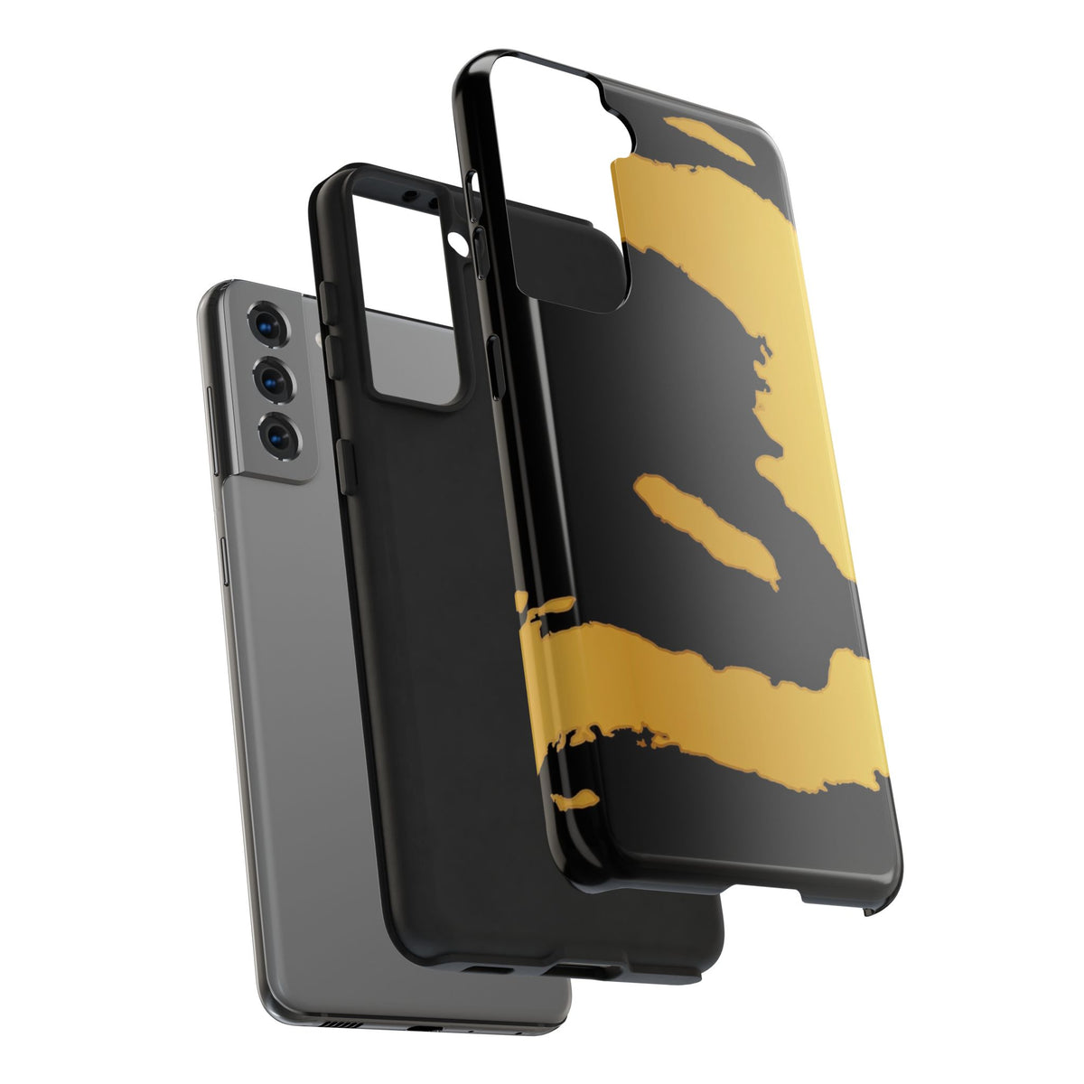 Haiti Gold Map Phone Case