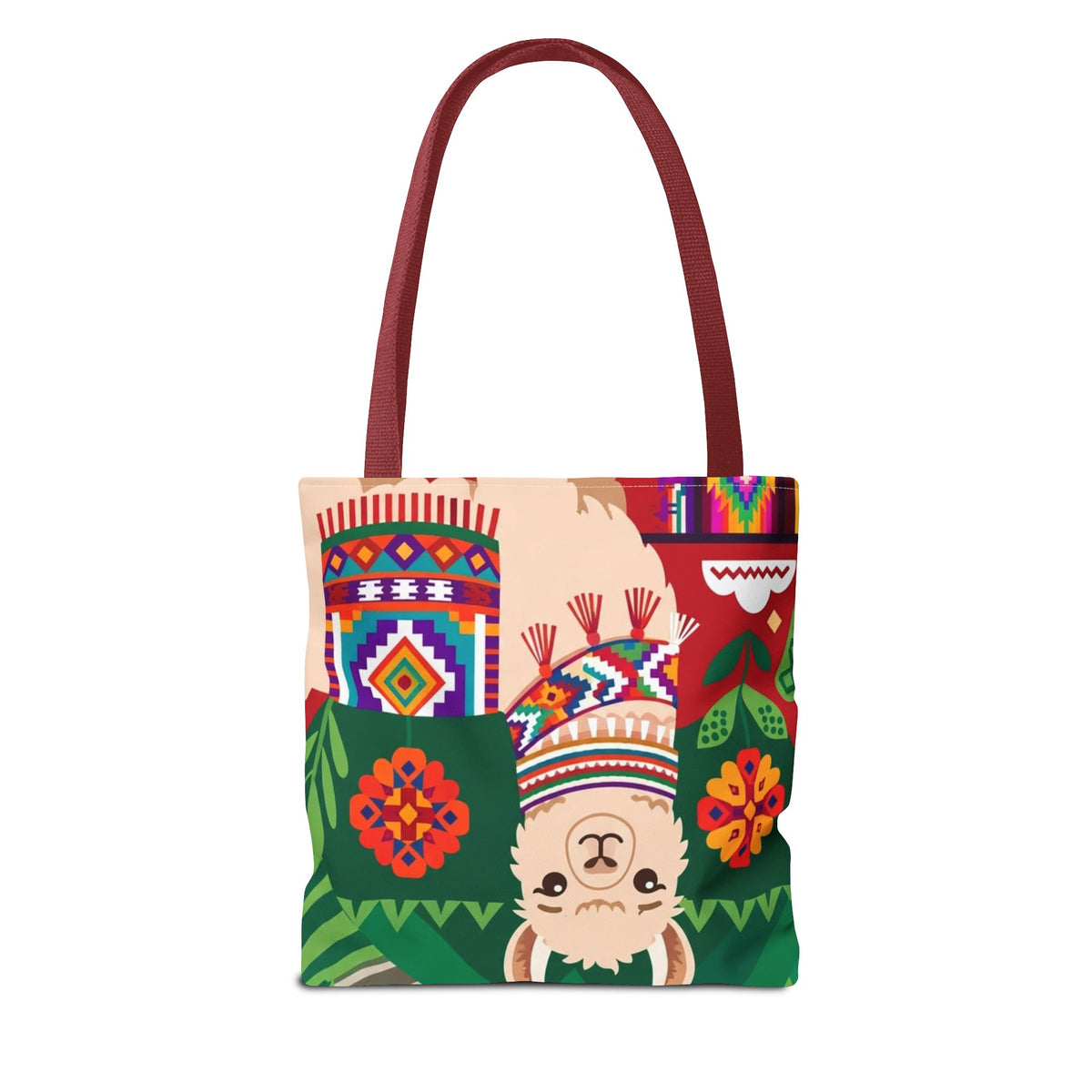 Peru Llama & Machu Picchu Tote Bag
