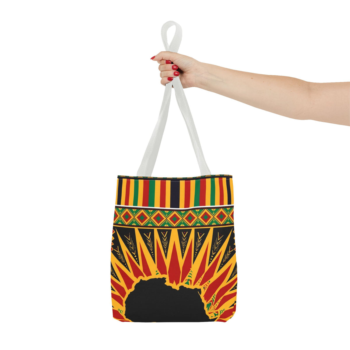 Africa Kente Sunburst Tote Bag