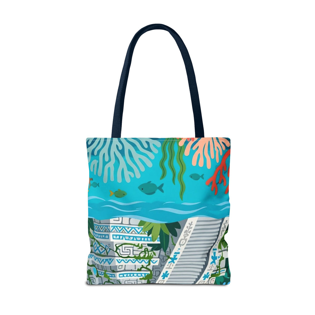 Honduras Macaw & Ruins Tote Bag