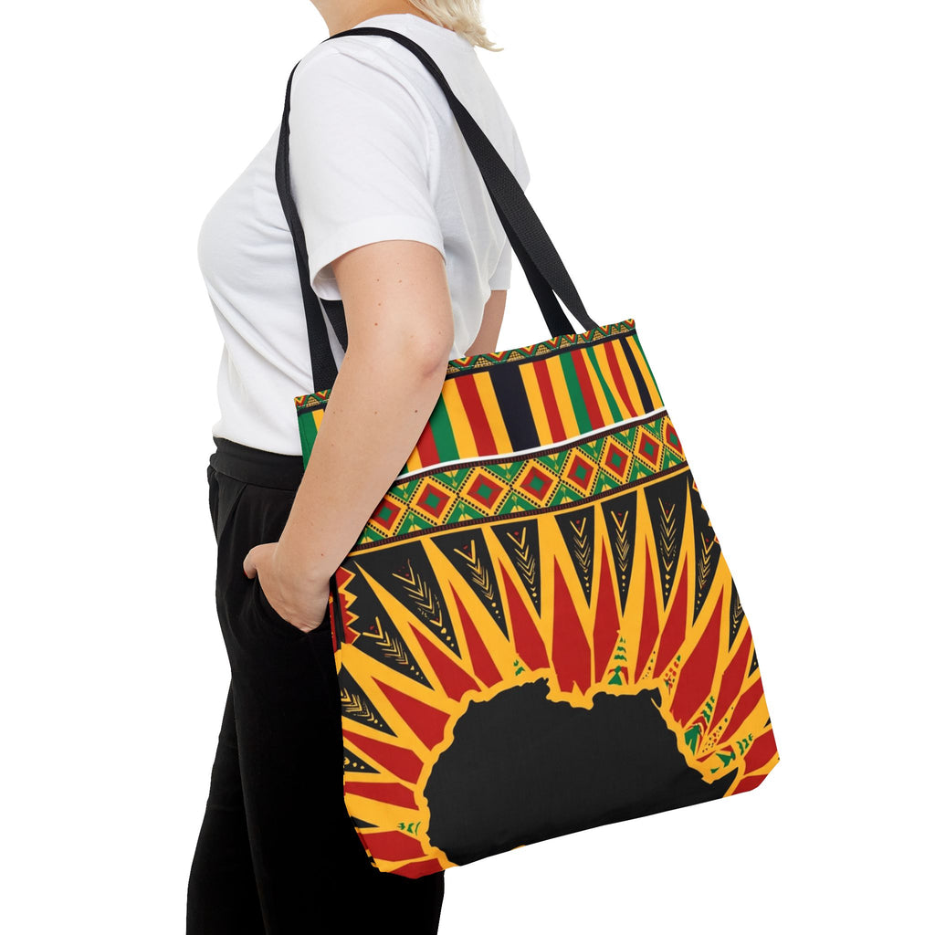 Africa Kente Sunburst Tote Bag