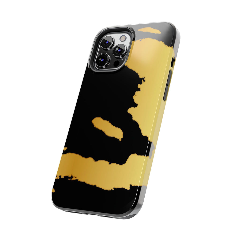 Haiti Gold Map Phone Case