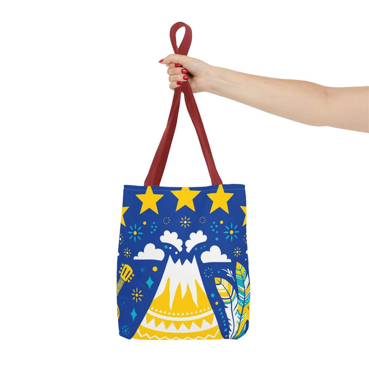 Cape Verde Volcano & Stars Tote Bag
