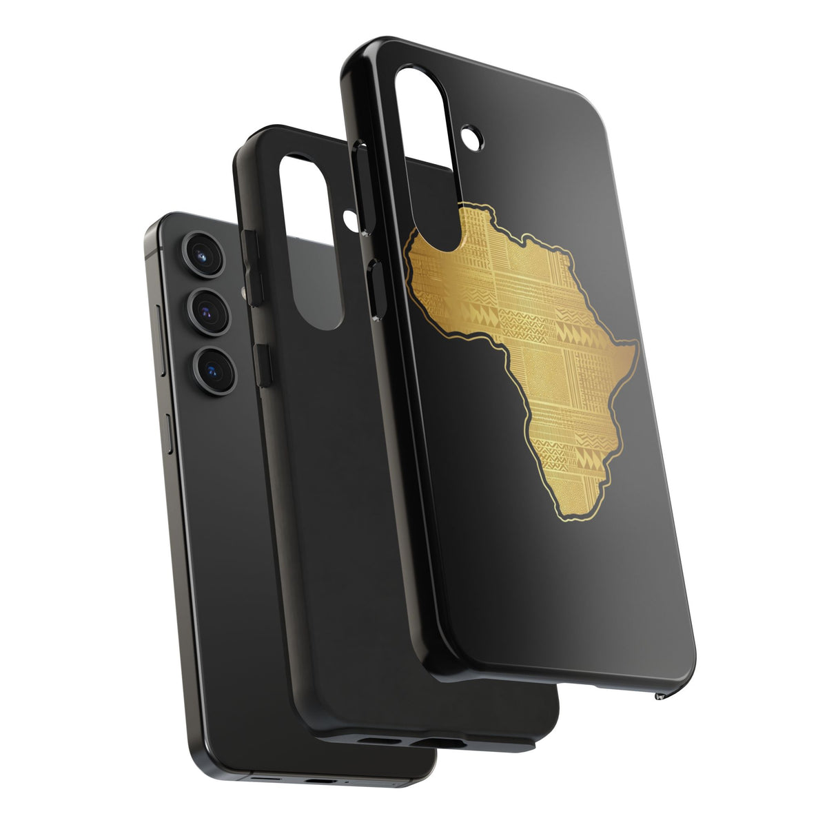 Africa Gold Map Phone Case