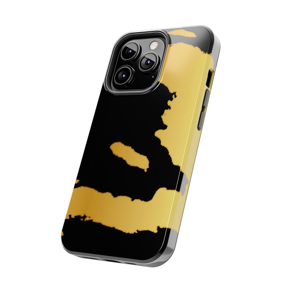 Haiti Gold Map Phone Case