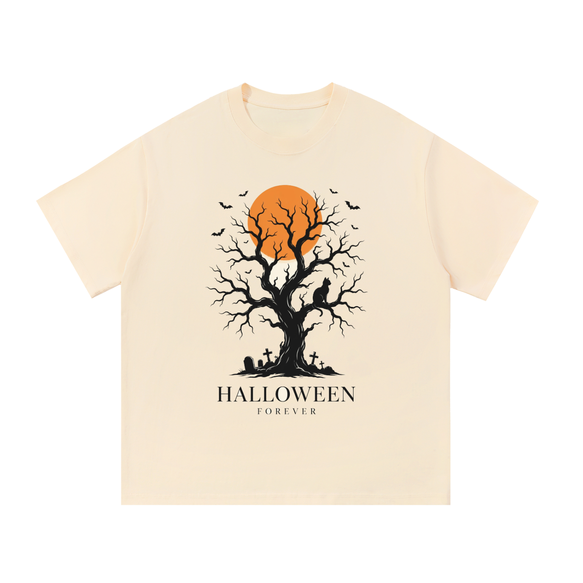 Halloween Forever Tree Cat T-Shirt