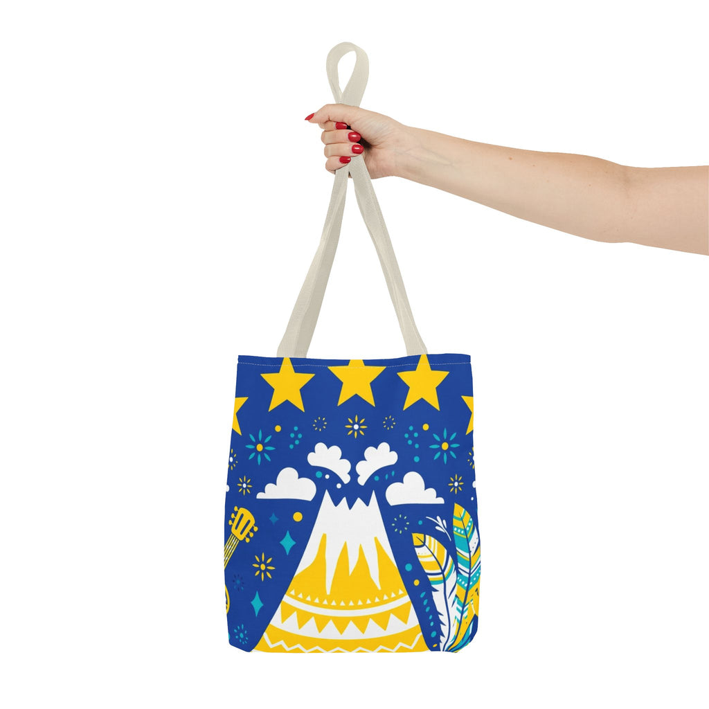 Cape Verde Volcano & Stars Tote Bag