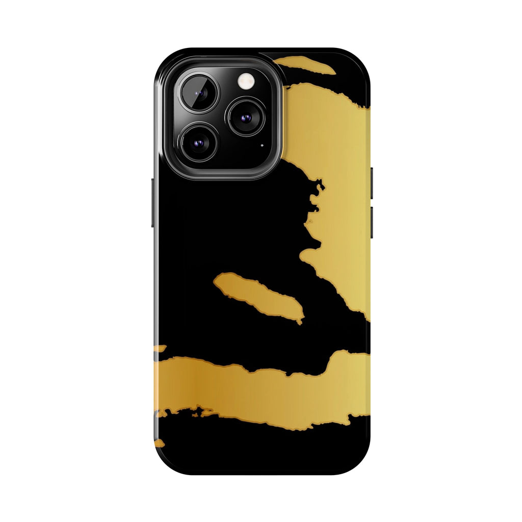 Haiti Gold Map Phone Case
