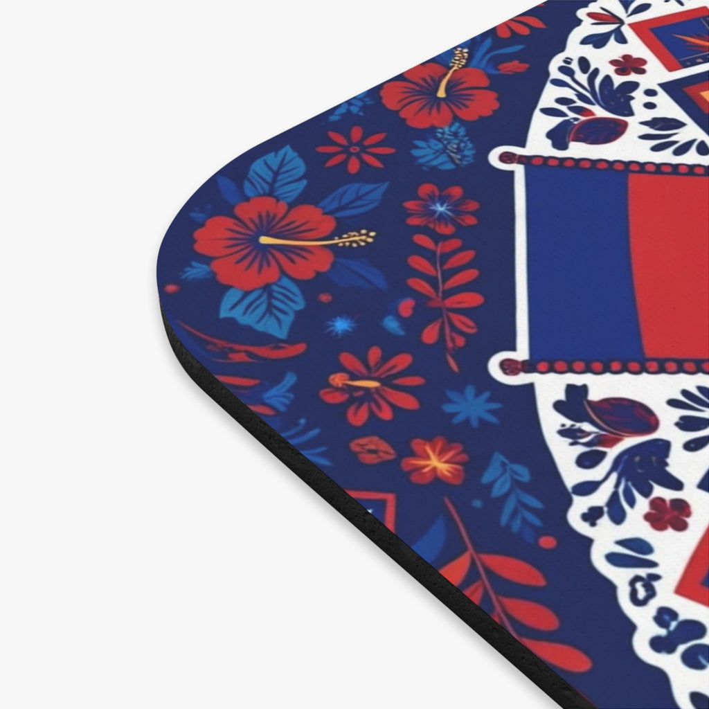 Folk Art Floral Rectangle Mouse Pad