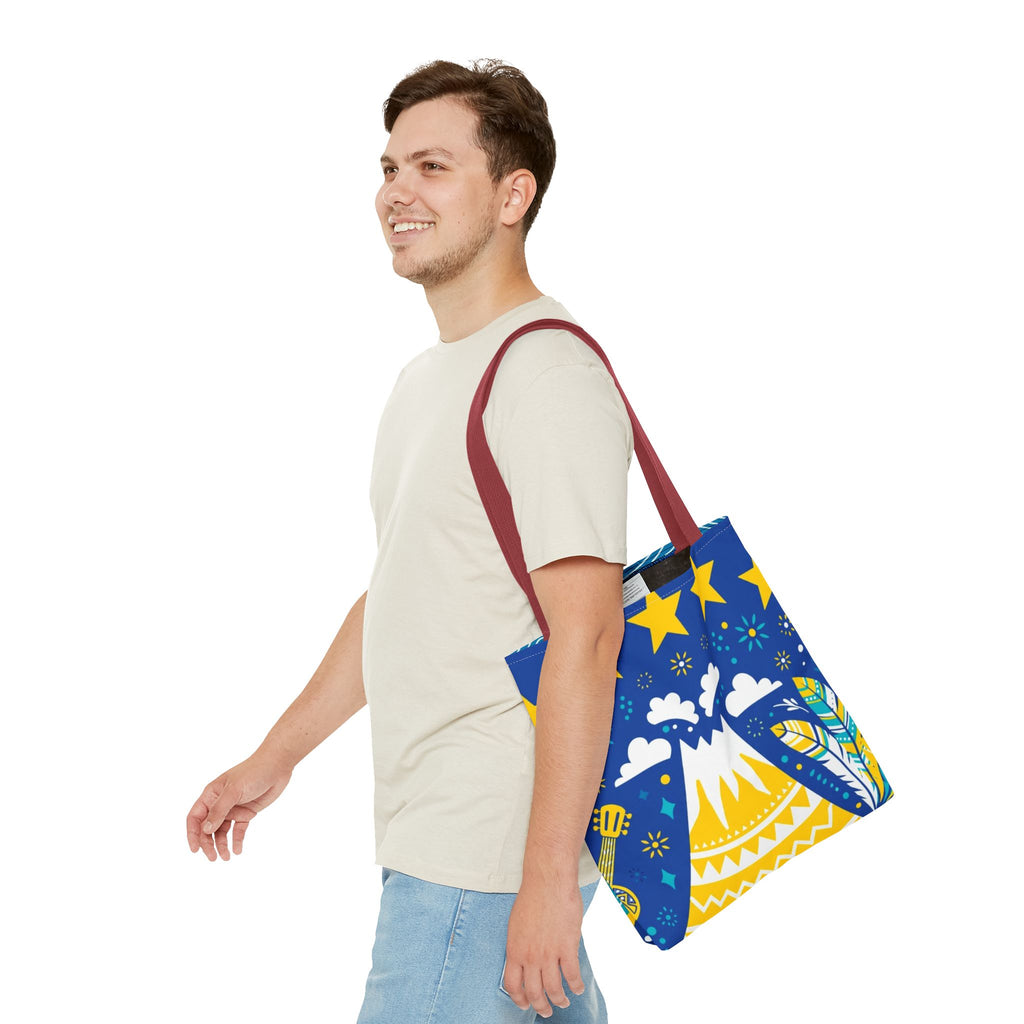 Cape Verde Volcano & Stars Tote Bag