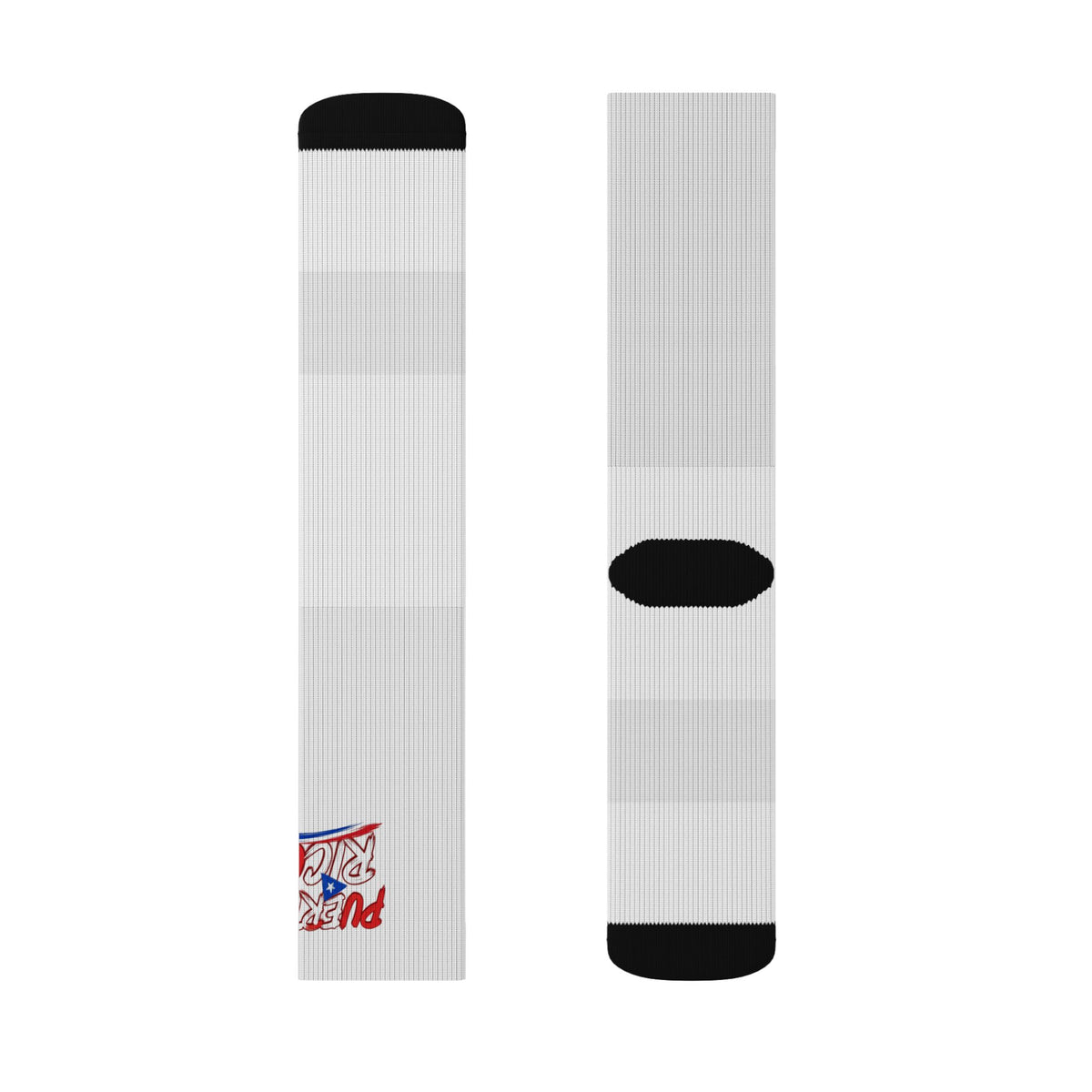 Puerto Rico Wordmark Socks - White