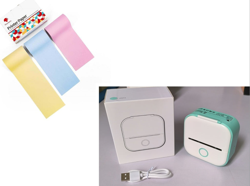 Portable Mini Thermal Label Printer, Bluetooth