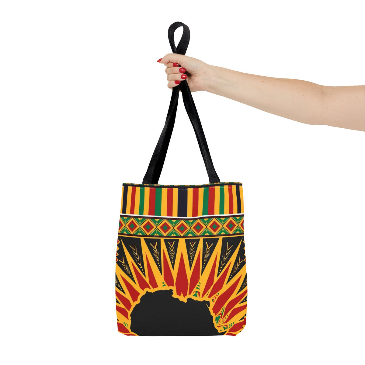 Africa Kente Sunburst Tote Bag