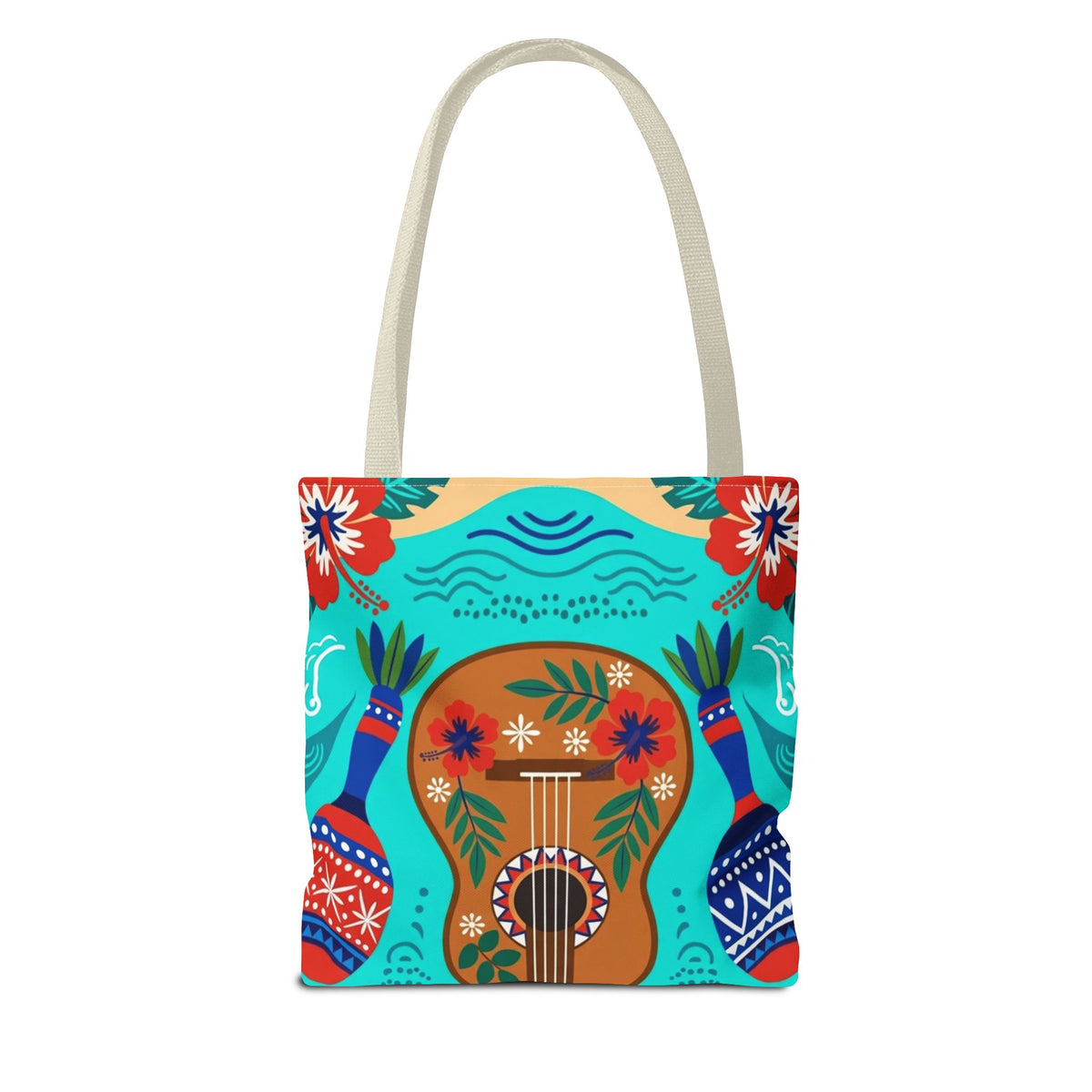 Dominican Republic Guitar & Maracas Tote Bag