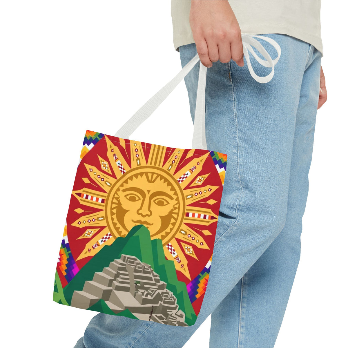 Peru Llama & Machu Picchu Tote Bag
