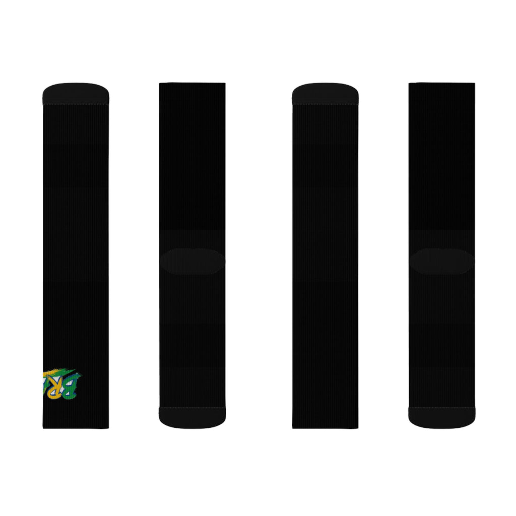 Brazil Wordmark Socks - Black