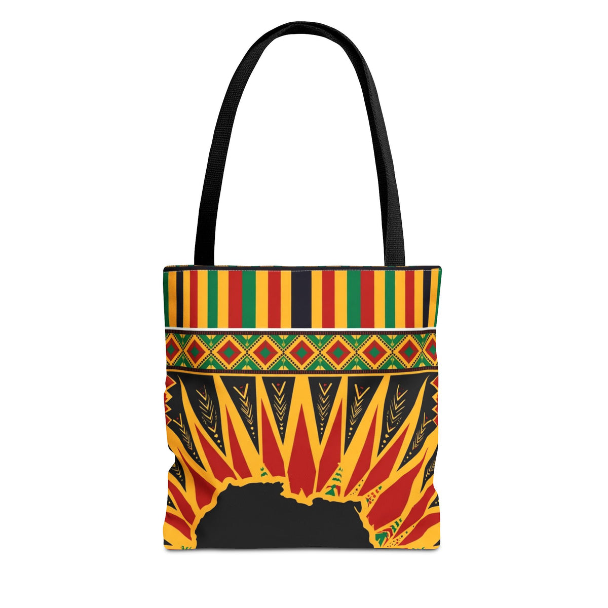 Africa Kente Sunburst Tote Bag