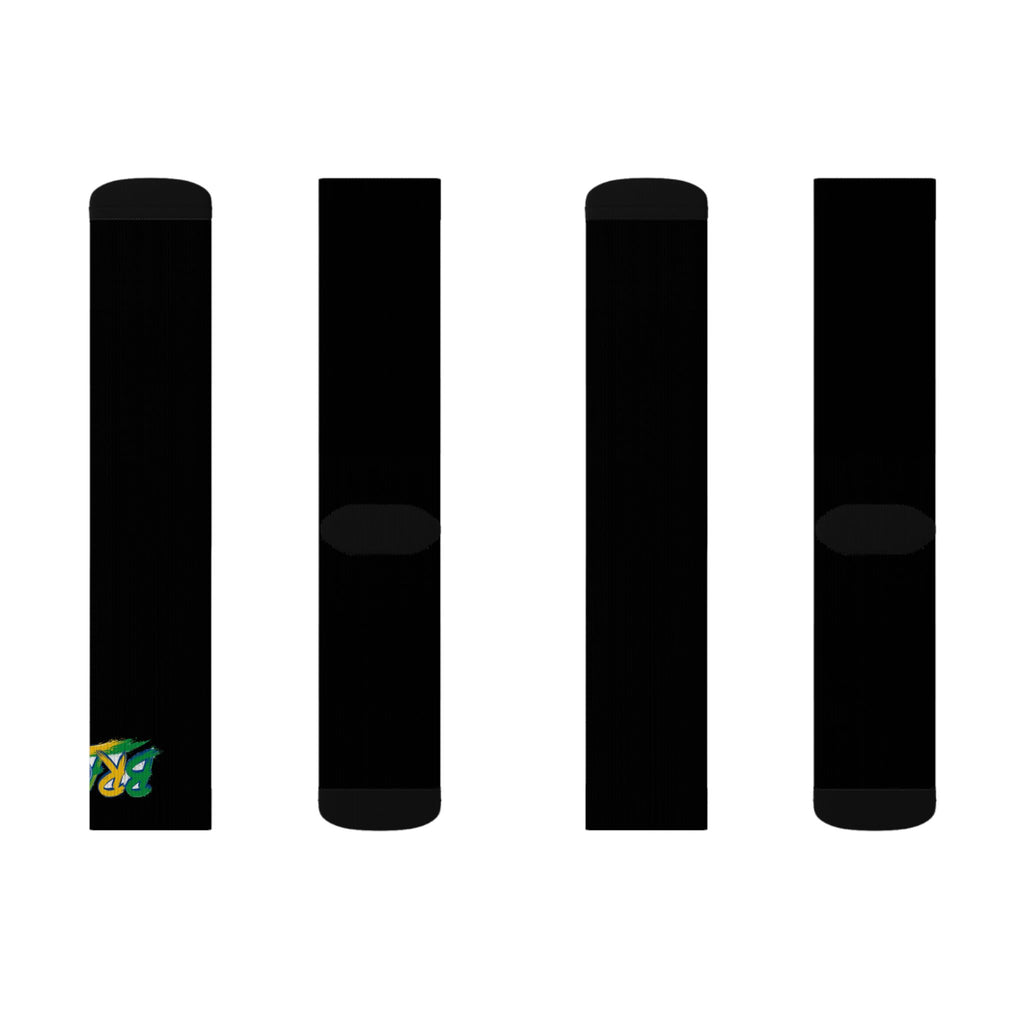 Brazil Wordmark Socks - Black