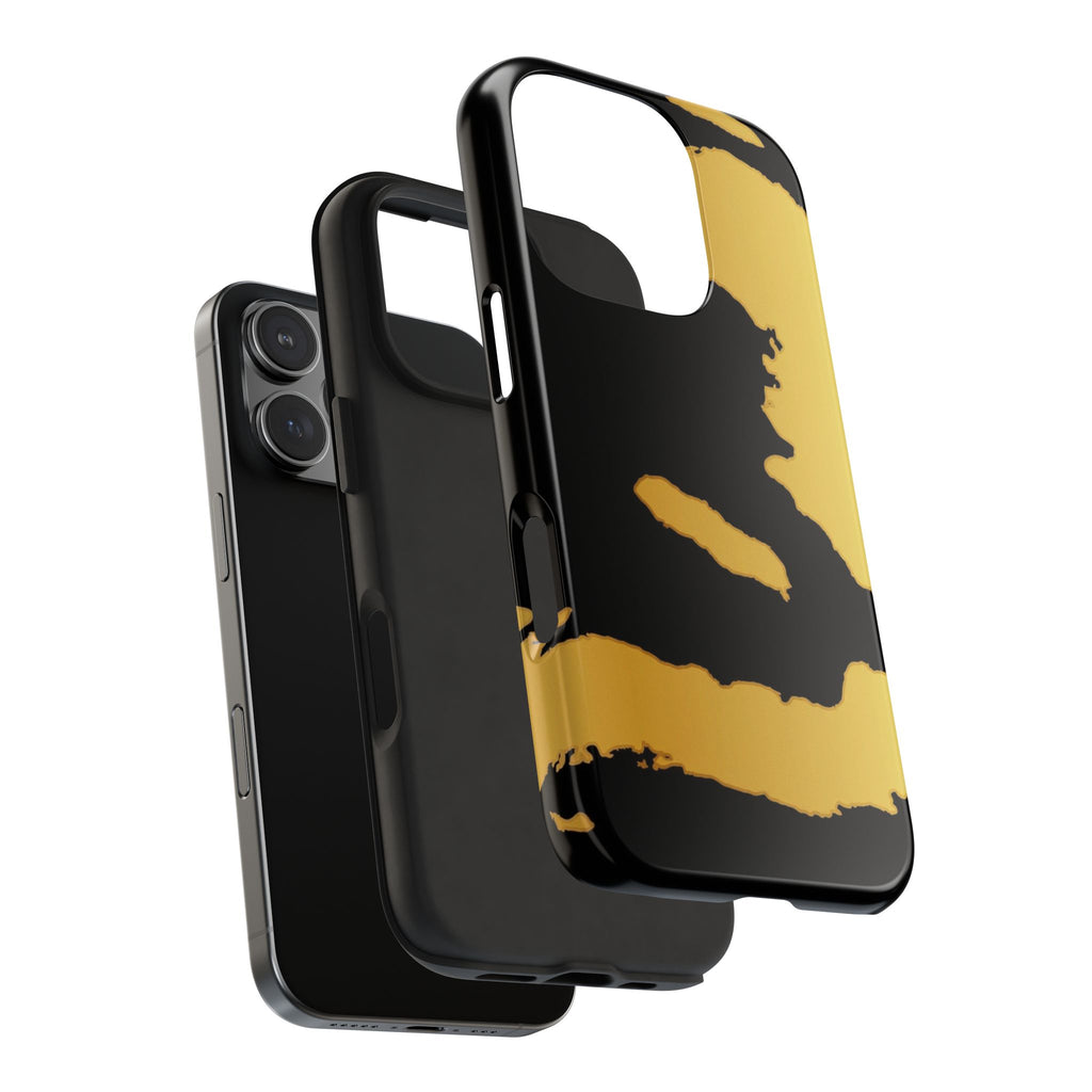 Haiti Gold Map Phone Case