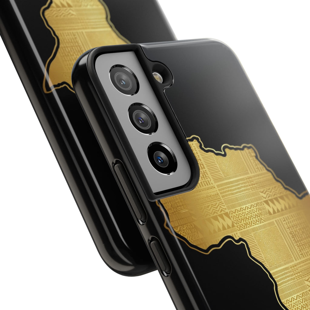 Africa Gold Map Phone Case