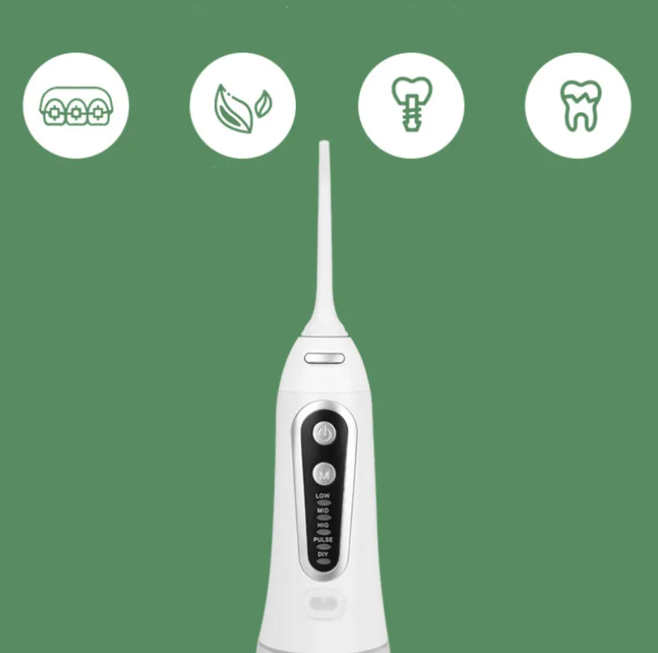 Cordless Water Flosser with 6 Nozzle Set