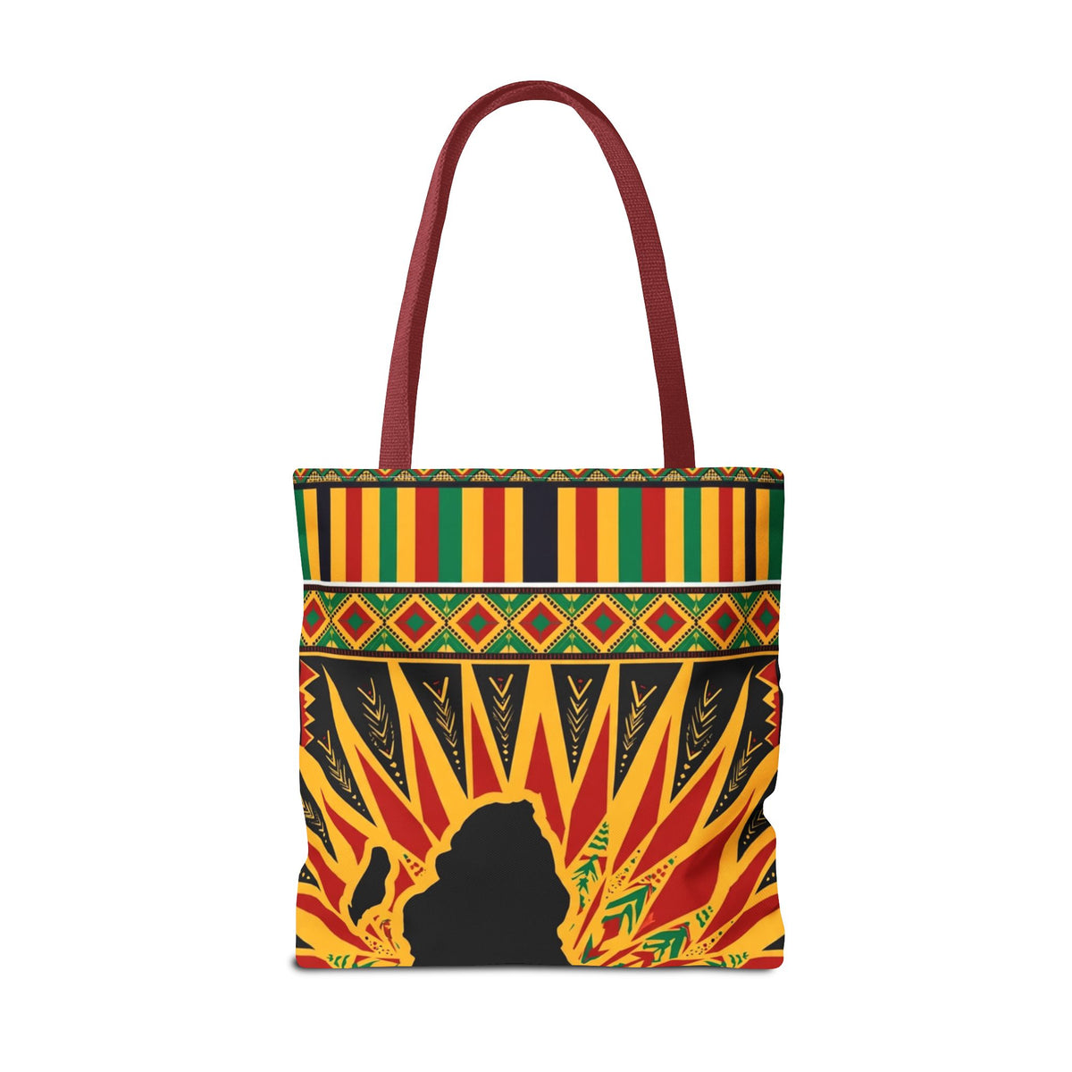 Africa Kente Sunburst Tote Bag