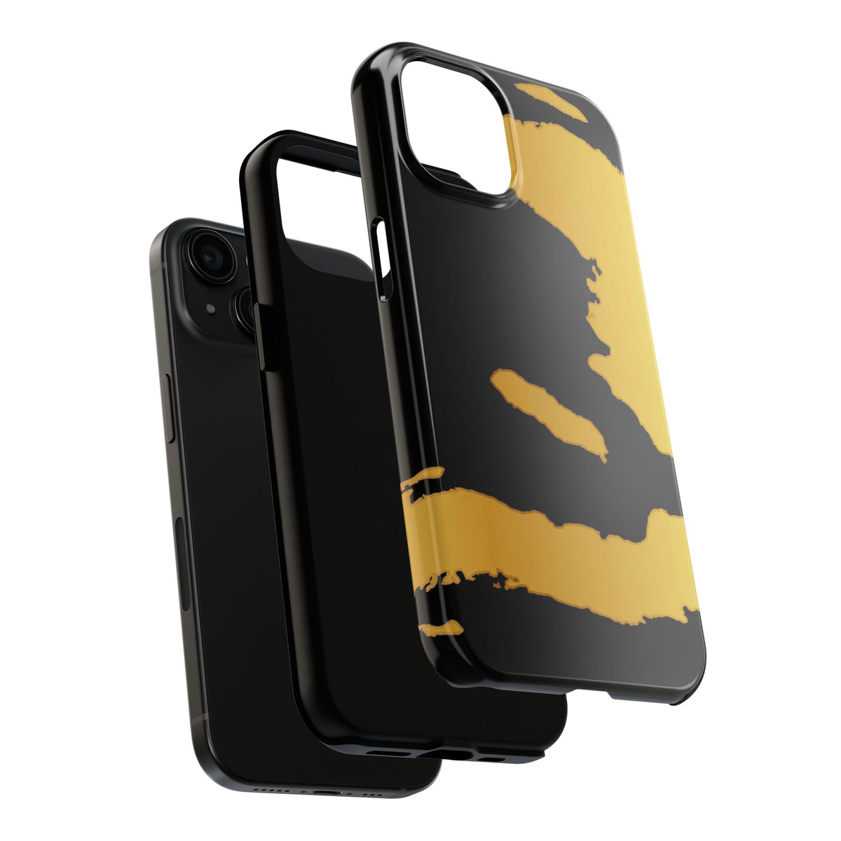 Haiti Gold Map Phone Case