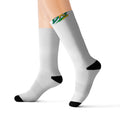 Brazil Wordmark Socks - White