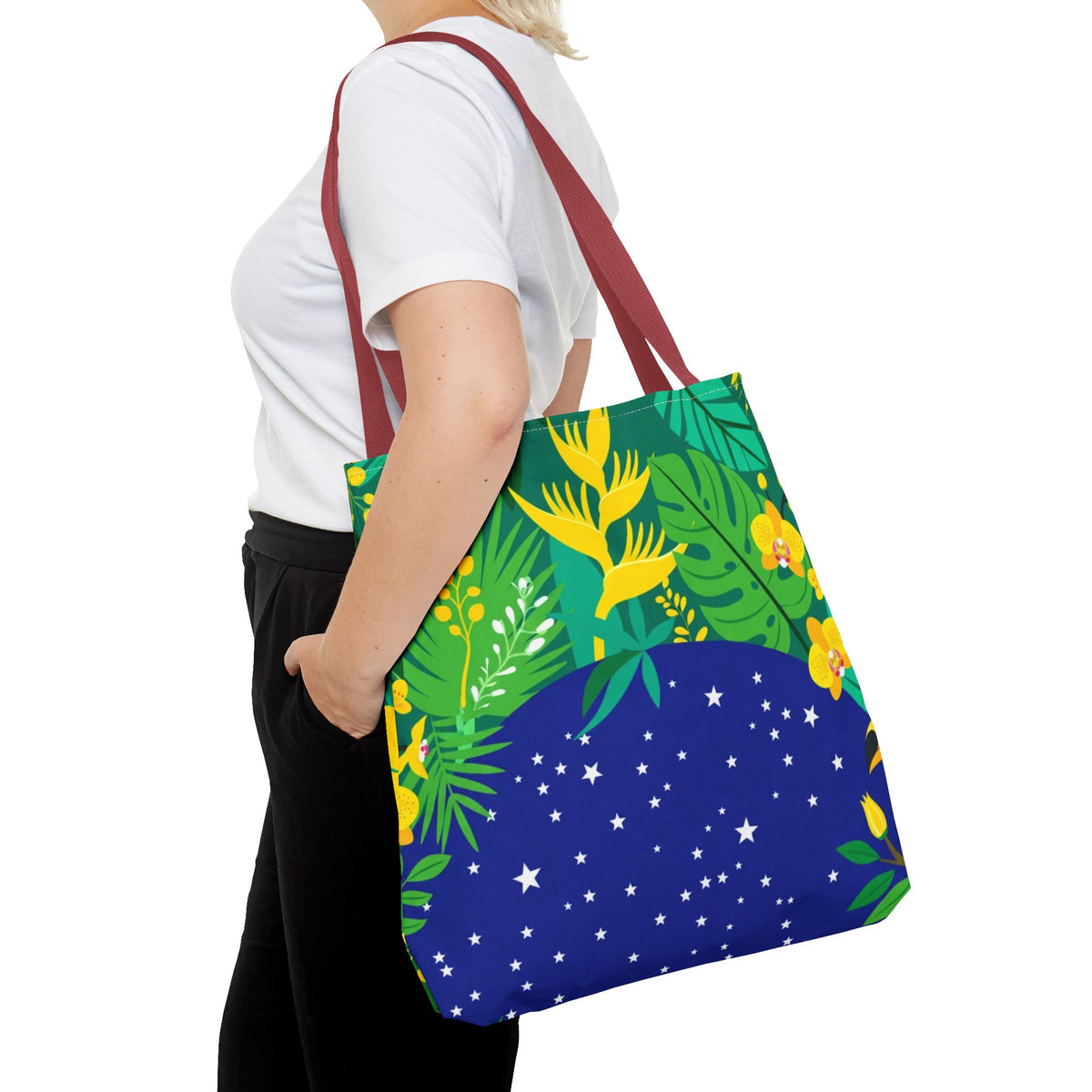 Brazil Tropical Globe Tote Bag
