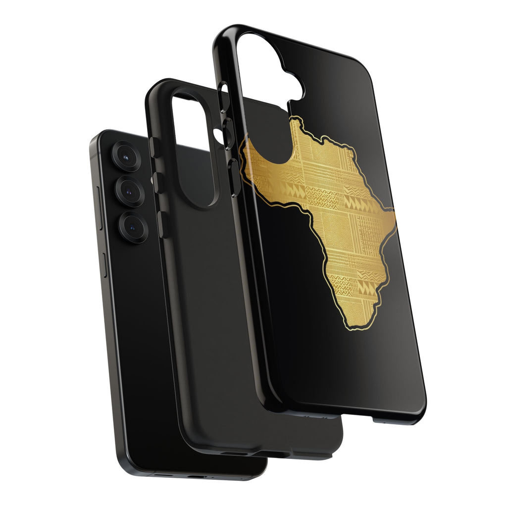 Africa Gold Map Phone Case