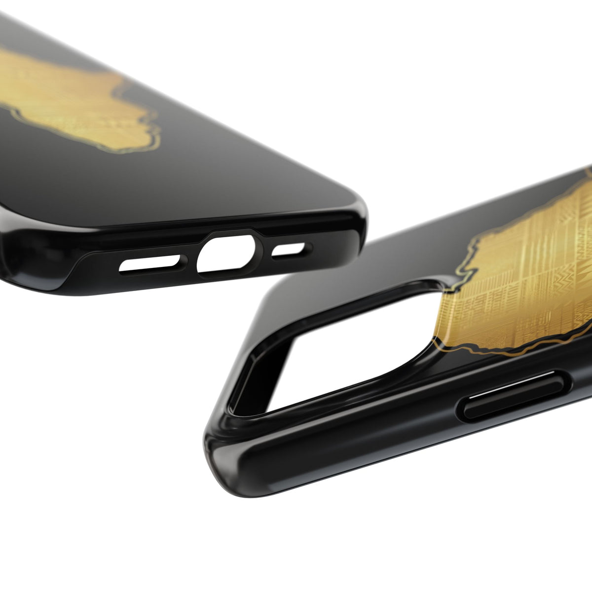 Africa Gold Map Phone Case