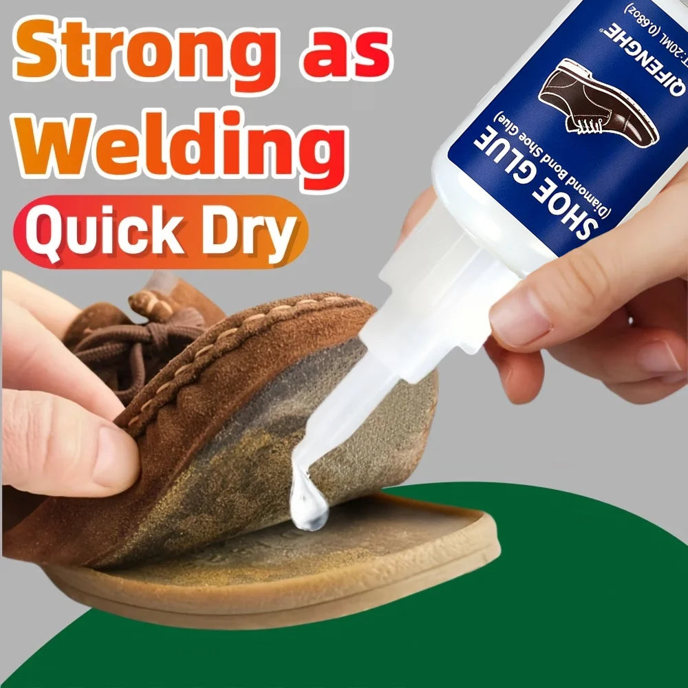 Diamond Bond Shoe Glue, Strong Flexible Adhesive for Long-Lasting
