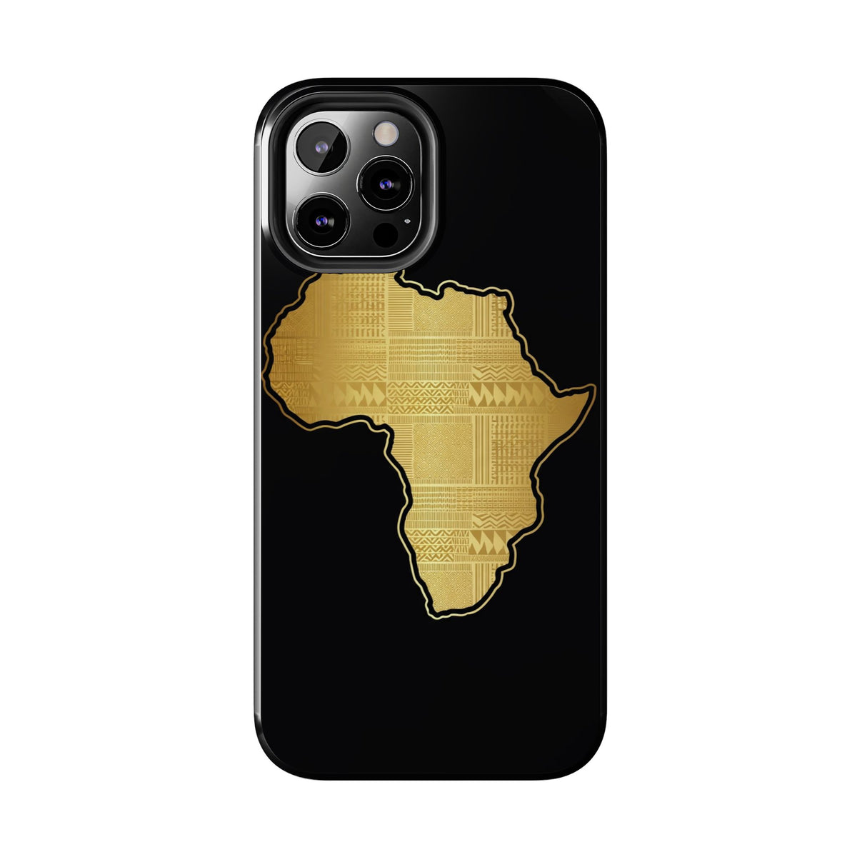 Africa Gold Map Phone Case