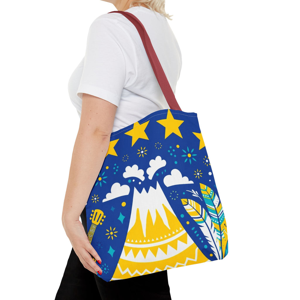 Cape Verde Volcano & Stars Tote Bag