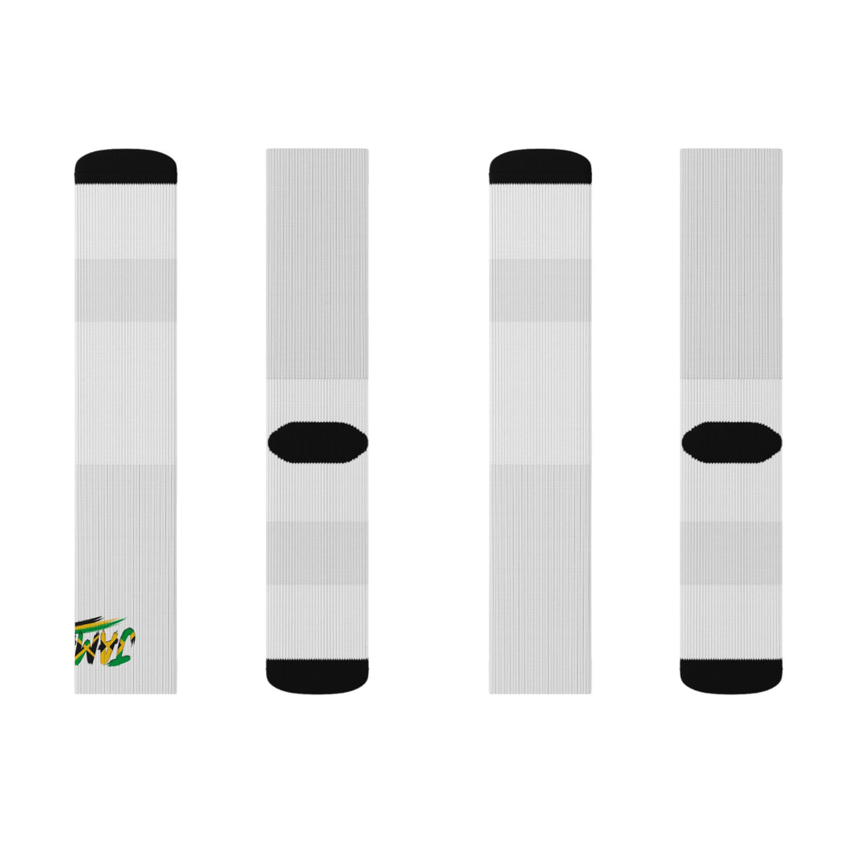 Jamaica Wordmark Socks - White