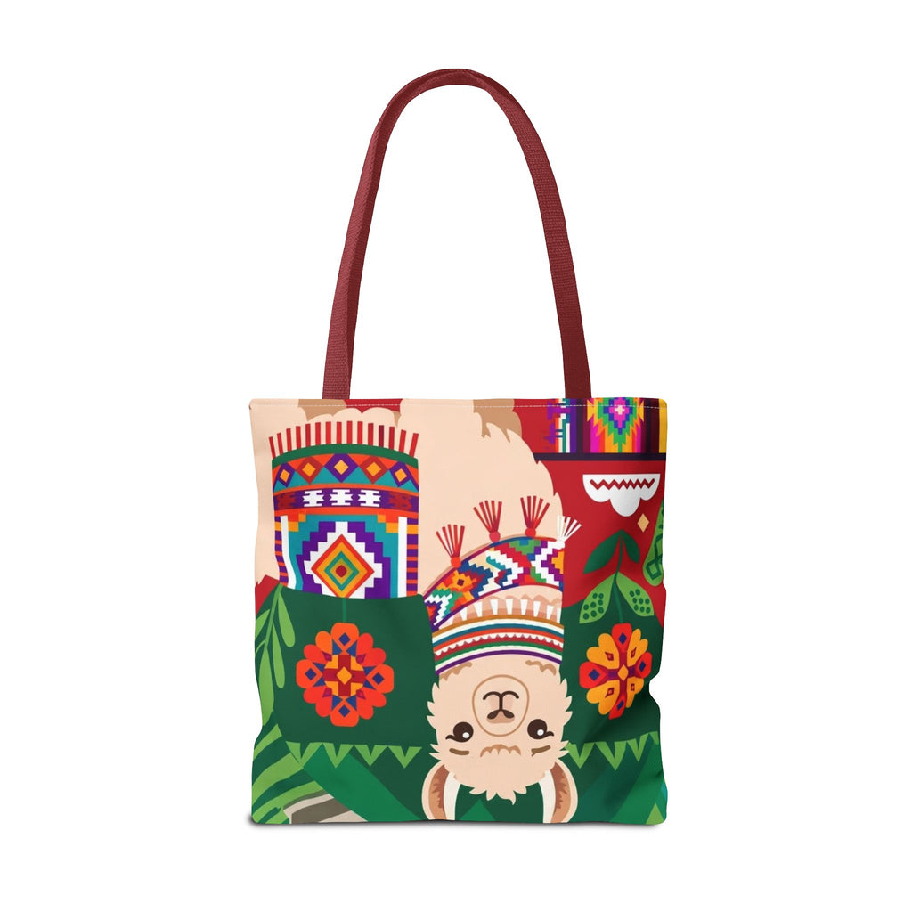Peru Llama & Machu Picchu Tote Bag