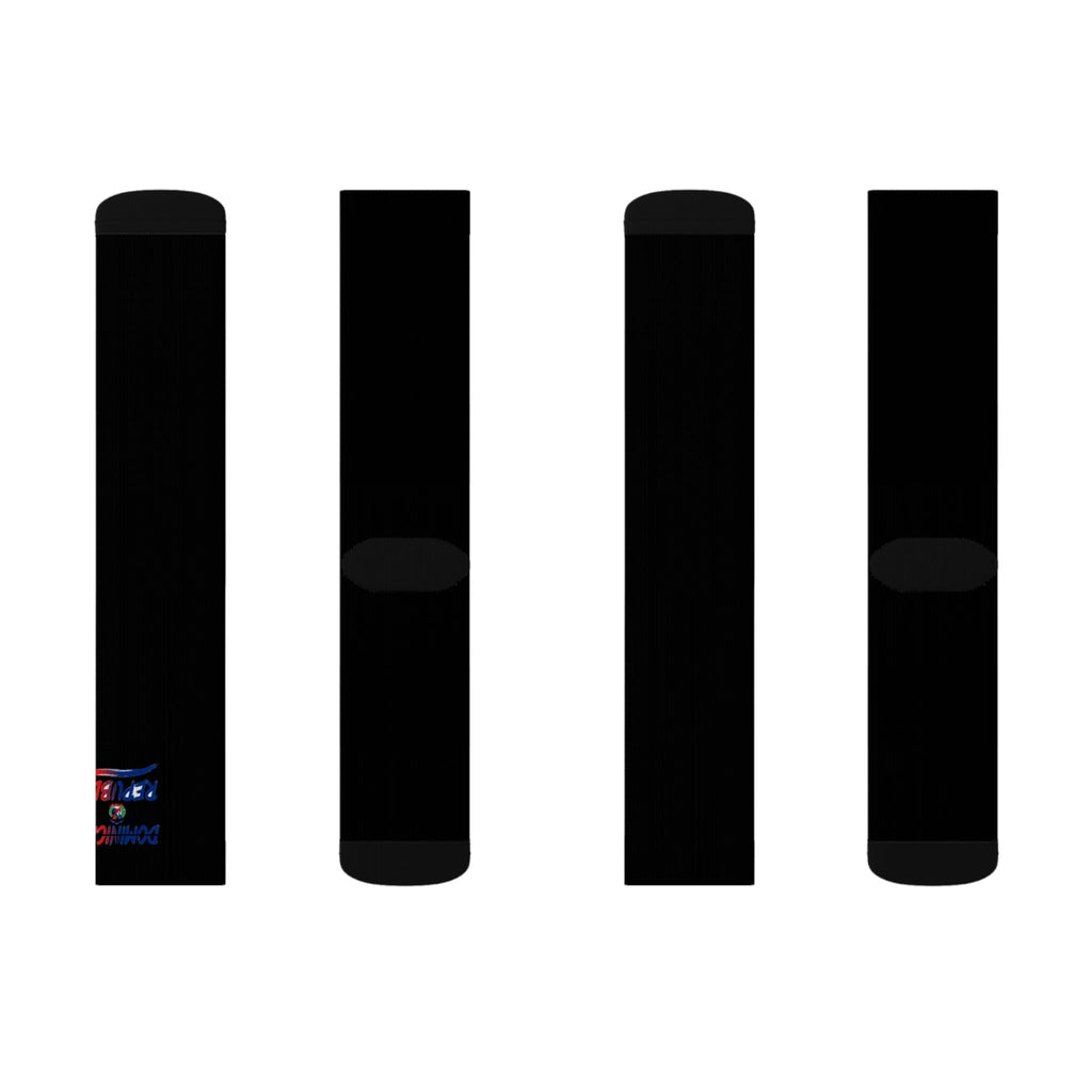 Dominican Republic Wordmark Socks - Black