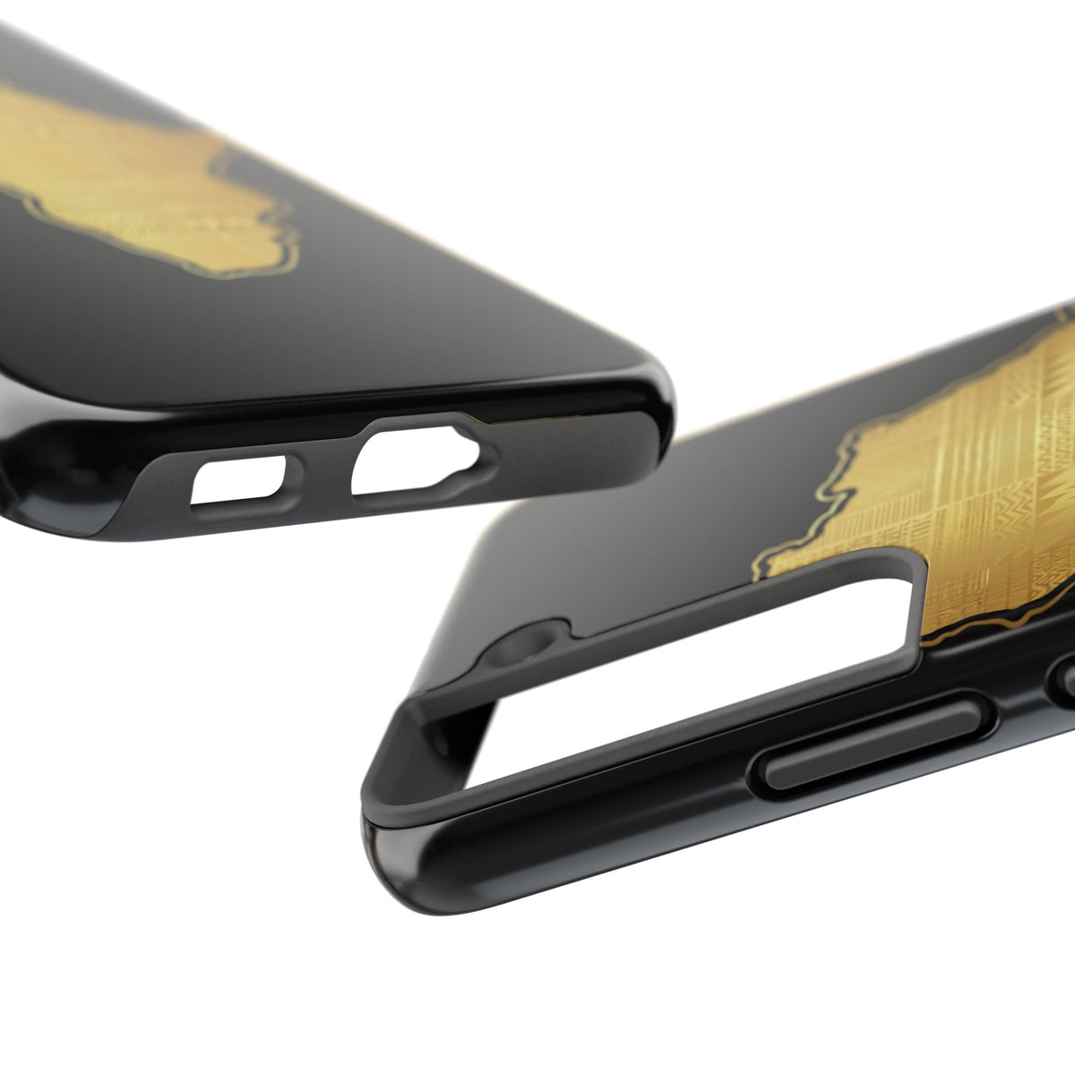 Africa Gold Map Phone Case