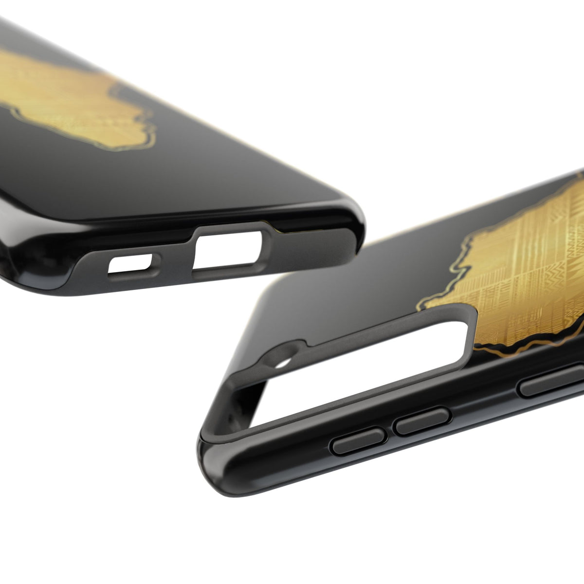 Africa Gold Map Phone Case