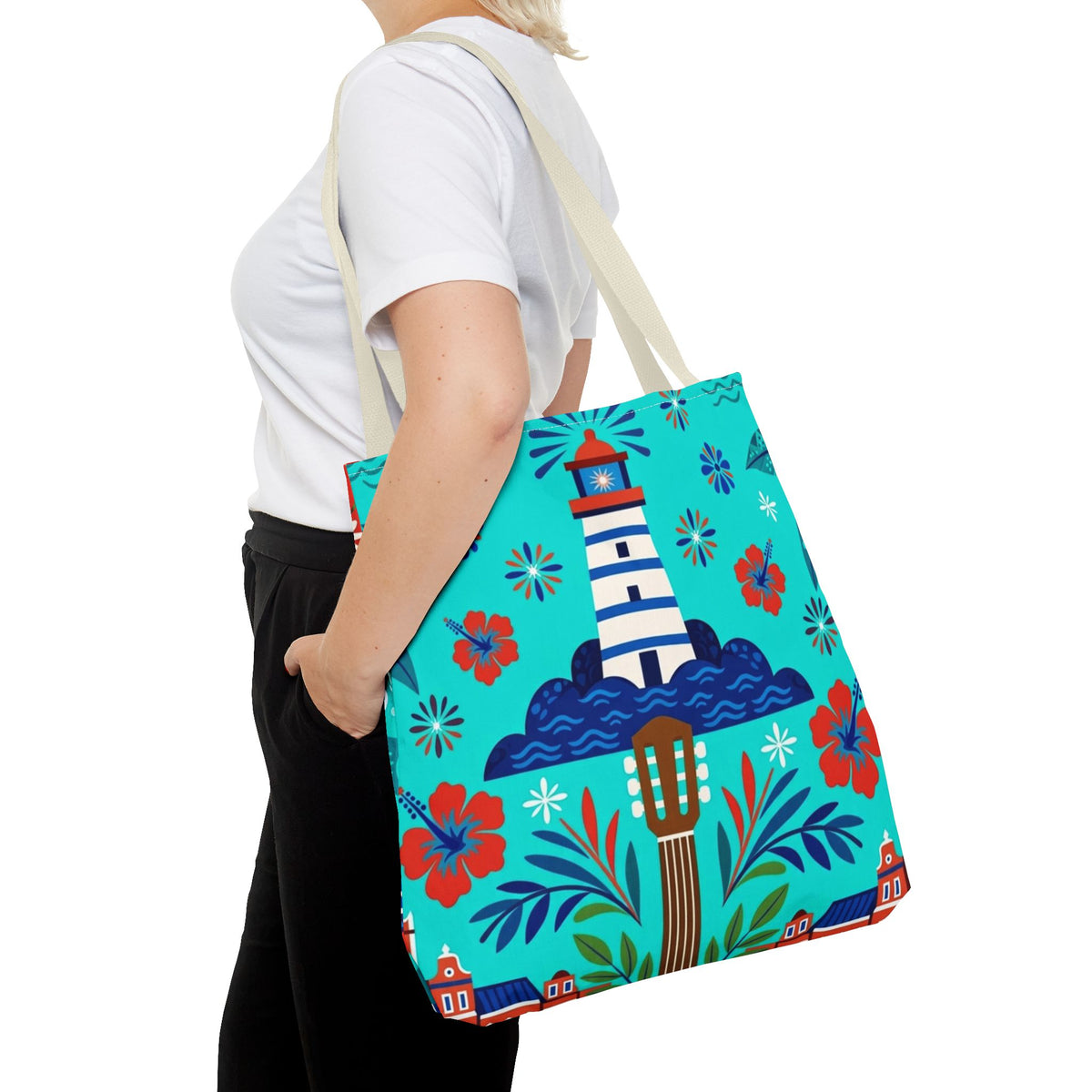 Dominican Republic Guitar & Maracas Tote Bag
