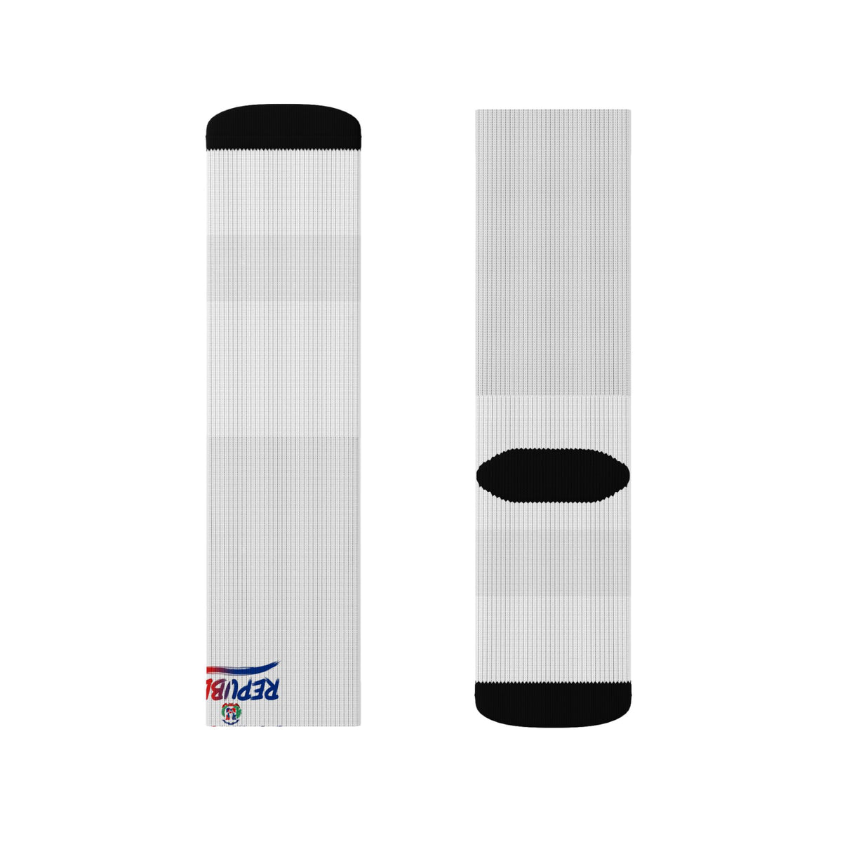 Dominican Republic Wordmark Socks - White