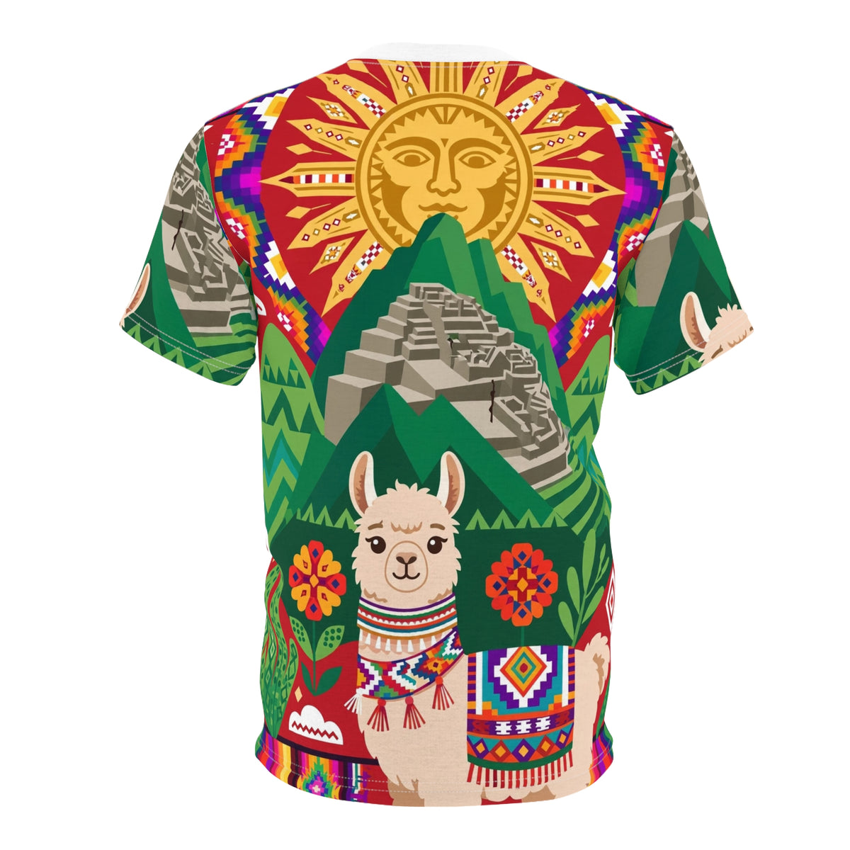 Peru Llama & Machu Picchu All-Over Print T-Shirt