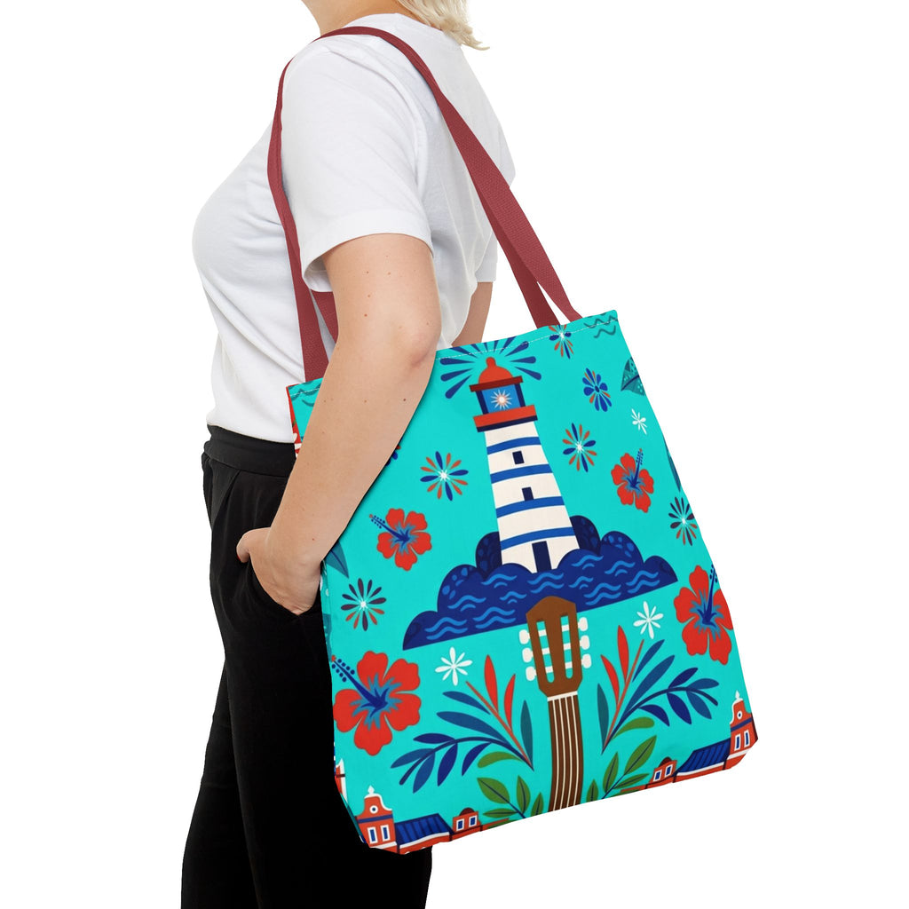 Dominican Republic Guitar & Maracas Tote Bag