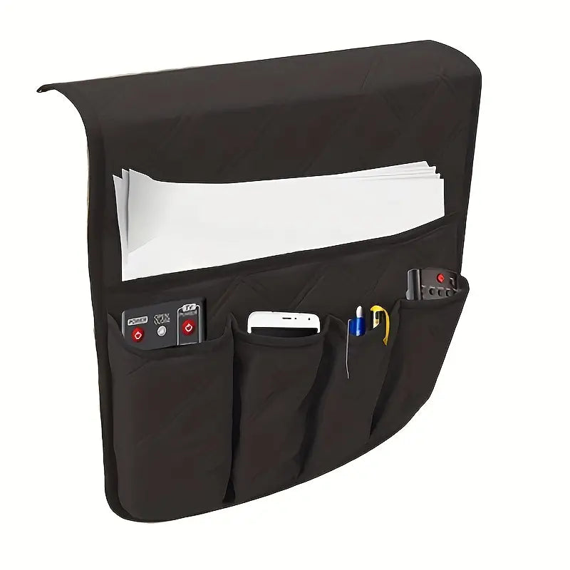 Bedside Storage Organizer Caddy for Remotes and Tablets