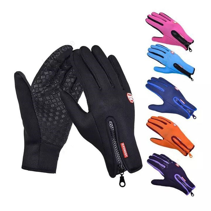 Heated Winter Gloves - Touchscreen, Waterproof, Fleece Lined