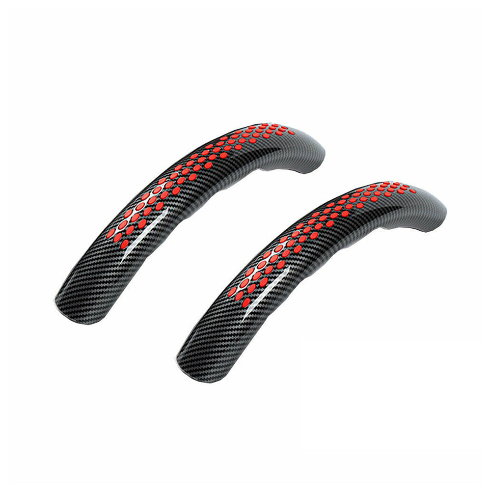 Steering Wheel Booster Cover Pair - Carbon Fiber Look, Universal 38cm (15 in)