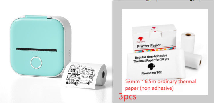 Portable Mini Thermal Label Printer, Bluetooth