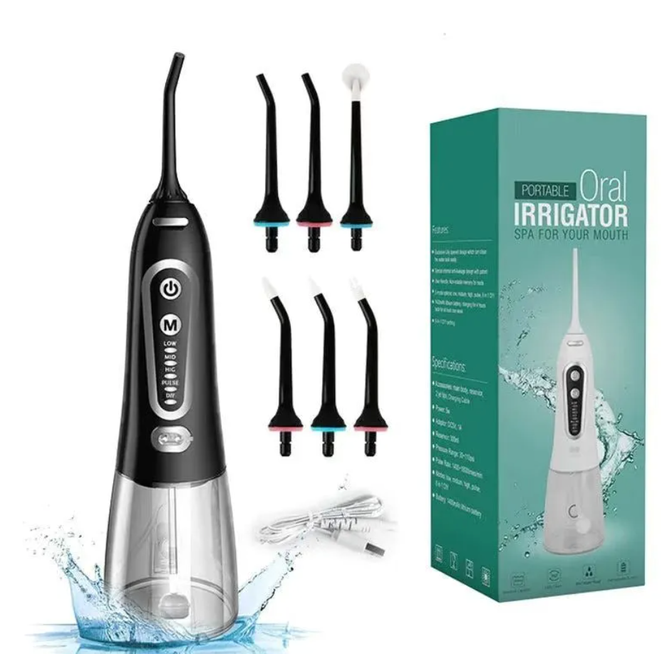 Cordless Water Flosser with 6 Nozzle Set
