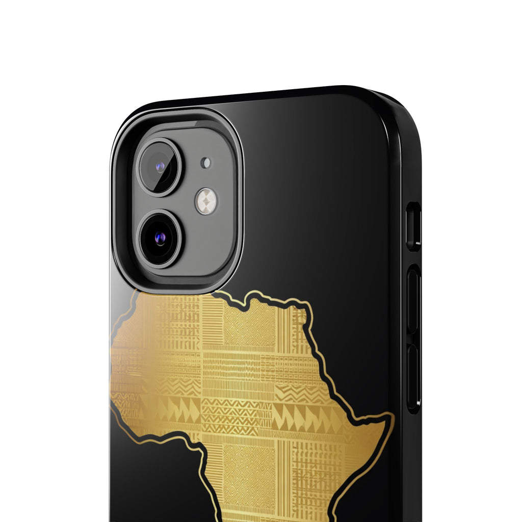 Africa Gold Map Phone Case