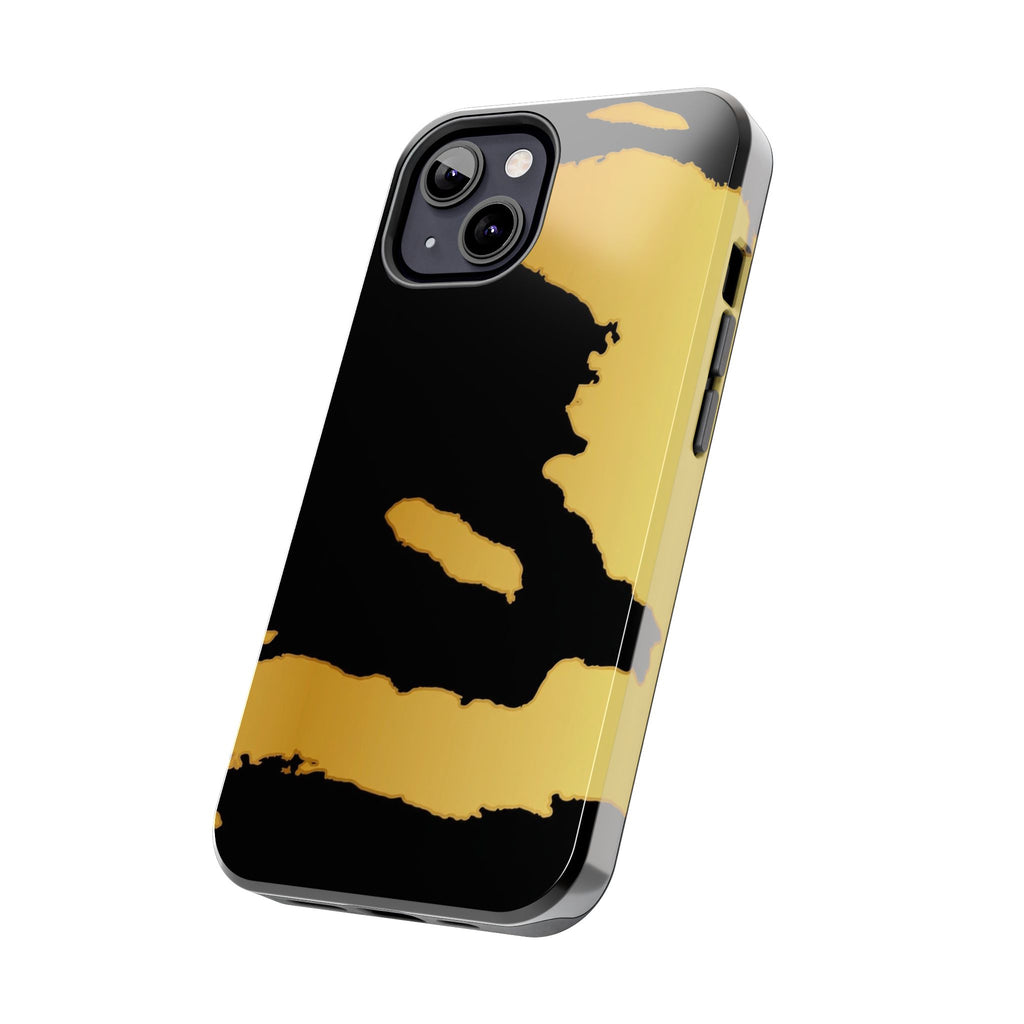 Haiti Gold Map Phone Case